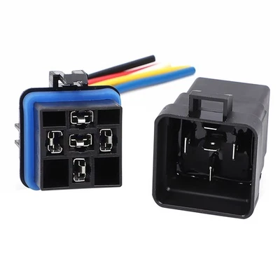 SPDT 5-Pin 12V 40A Automotriz Impermeable Relé Kit Para Barco Auto Coche Accesorios Foto 1 de 4