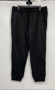 Spyder Mens Black Elastic Waist Zipped Pockets Tapered Leg Jogger Pants Size XL - Picture 1 of 6