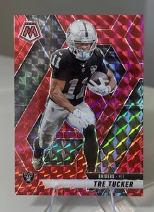 2025 Panini Mosaic Tre Tucker #218 Red Mosaic Prizm Hobby Exclusive Raiders - Picture 1 of 2