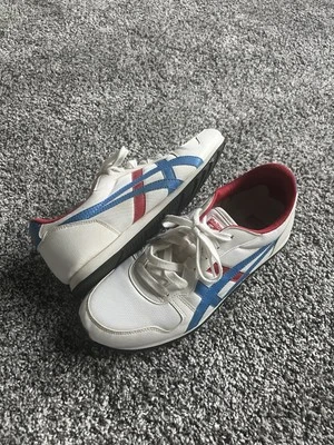Onitsuka Tiger Temp Racer D408N USA Men's Size 8.5 White Blue Sneakers Men - Image 1 of 4