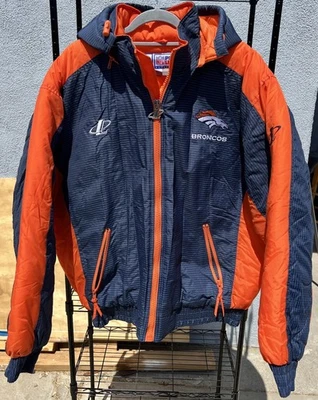 NFL PRO-LINE DENVER BRONCOS FOOTBALL BOMBER JACKET LOGO ATHLETIC SIZE LARGE - Image 1 of 4