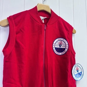 Vintage 1984 USA SUMMER GAMES Red Vest Women Large Rare Olympics Athletic NWT - Picture 1 of 7