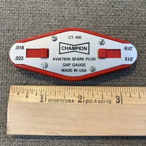 Vintage Champion Aviation Spark Plug Gap Gauge CT-450 Made in USA - Bild 1 von 10
