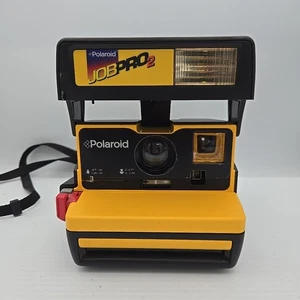 Polaroid Job Pro 2 analoge Sofortbildkamera 600 UNGETESTET schwarz gelb - Bild 1 von 3