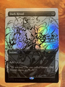 MTG Foil Borderless Dark Ritual SLD: Marvel's Spider-Man: Venom Unleashed (Inks) - Bild 1 von 2