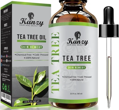 Tea Tree Oil 60Ml Olio Di Albero Del Tè per Viso, Corpo, Unghie, Capelli E Aroma