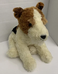 Fox Terrier Plush Puppy Dog AURORA FLOPSIES COLLECTION COLLIN Item # 16365 - Picture 1 of 14