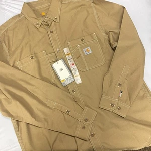 Carhartt Flame Resistant Force Loose Fit Lightweight Long Sleeve Button Front L - Bild 1 von 5