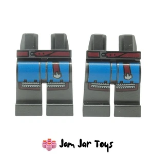 LEGO Minifigure Black Falcon Knight Legs Blue Coat Red Belt x2 NEW L66 - Picture 1 of 1