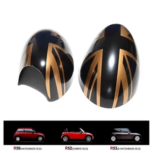 Golden Jack Side View Mirror Cover Cap For MINI Cooper R50 R52 R53 2002-2006 - Bild 1 von 7