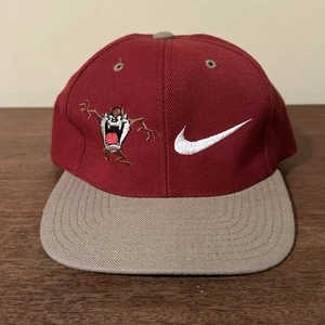 VTG Nike Taz Hat Cap Looney Tunes SnapBack Wool Blend Adjustable Snapback - Picture 1 of 4
