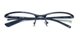 Nike Men's Eyeglasses 6037 001 Titanium Black metal Half Rim Frame 53-17-135 - Picture 1 of 4