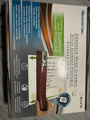 Pandigital PANSCN08 RED Handheld Wand Scanner New  - Image 1 of 4
