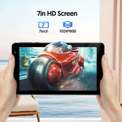 7-Inch Android 14 Tablet, 8GB RAM+64GB ROM, Dual Cameras Wifi Bluetooth 3500Mah - Image 1 of 4