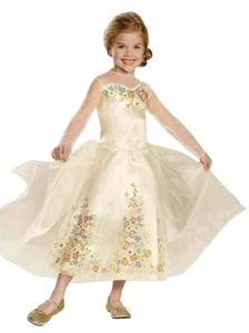 Costume Cenerentola film abito da sposa Deluxe Halloween taglia 7-8 carino - Foto 1 di 7