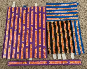 Vintage Mattel Hot Wheels 24 Straight Flame Track Pieces, 12”, 20” &1-24” - Picture 1 of 6