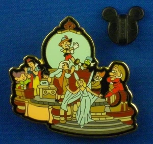 Pinocchio and Snow White Characters Snowglobe Parade Disney Pin # 9185 - Picture 1 of 4