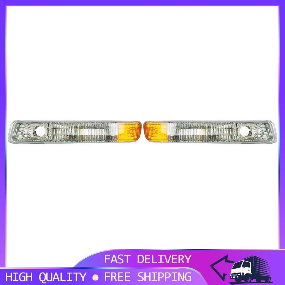 Conjunto de 2 luces de giro/estacionamiento delanteras para 01-04 GMC SIERRA 2500 PA Foto 1 de 4