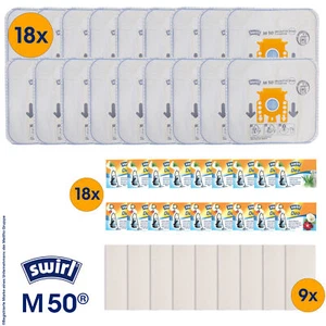18 x Staubsaugerbeutel Swirl® M 50® MicroPor® Plus mit AntiBac System für Miele - Bild 1 von 4