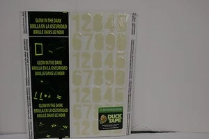 Duck Tape Glow In The Dark Numbers Sheet 70 pieces - Picture 1 of 1