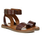 Franco Sarto Kimbra Sandals Flats in Brown Leather size 9