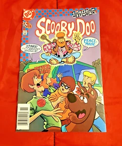 Scooby-Doo "CARTOON NETWORK" #16 (1998) HTF MAKE LUNCH NOT WAR "WOODSTOCK" DC - Picture 1 of 5