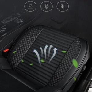 1x Funda de asiento de coche antideslizante de cuero transpirable alfombrilla para silla de coche juego de cojines - Imagen 1 de 10