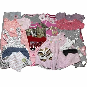 Baby Girl 3 Months 3-6 Month Carter's Summer Shirts Rompers Clothes Lot Bundle - Picture 1 of 18