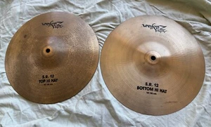 Años 90 Avedis Zildjian S.R. 12 platillos Top&Bottom High Hat ~ batería profesional ~ 12" de colección - Imagen 1 de 6