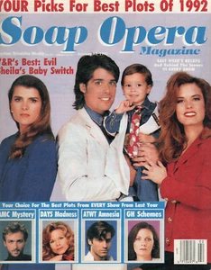 SOAP OPERA MAGAZINE Jan. 12 1993 Kimberlin Brown Peter Barton Tracey E. Bregman - Picture 1 of 4