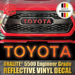 [REFLECTIVE RED] Grill Letters Vinyl Decals for TACOMA TRD PRO Grille 2016-2022 - Bild 1 von 4