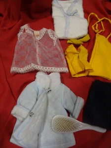 lot petits vétements vintage  manteau bleu ouaté robe etc...7piéces - Picture 1 of 24