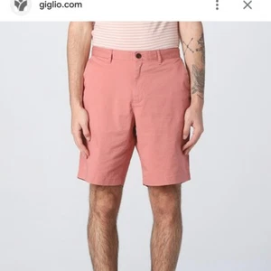 Pantaloncini chino uomo Michael Kors Dusty Rose elasticizzati nuovi con etichette, taglia 30 - Foto 1 di 7