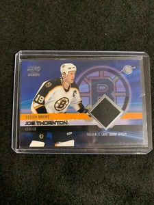 2004-05 Pacific Authentic Game Worn Jersey 598/850 Joe Thornton Briuns #4
