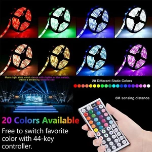LED Stripe Wasserdicht RGB Leiste Streifen 5630 5050 BandLichterkette 1-30M - Bild 1 von 11