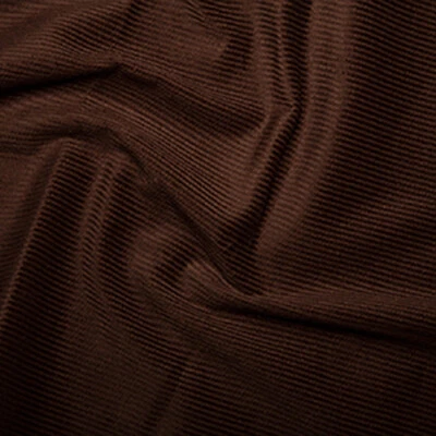 Cotton 8 Wale Corduroy Fabric BROWN Cord Craft Upholstery Fabric Material - Image 1 of 3