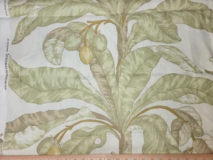 4 Yds Schumacher Blair House Palm II  54" Wide 100% Linen Vintage - Picture 1 of 3
