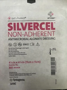 Systagenix Silvercel Antimicrobial Alginate Dressing 4-1/4'' x 4-1/4'' PK/10