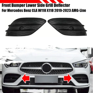 Stoßstange vorne unten Seitengitter Blende für Mercedes Benz CLA W118 X118 19-23 AMG - Bild 1 von 7