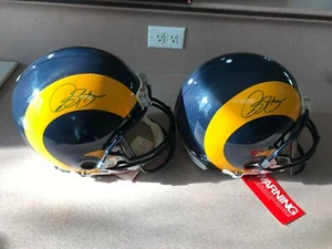 Isaac Bruce Signed Los Angeles ST LOUIS  Rams Authentic NFL GAME Helmet HOF 2020 - Picture 1 of 6