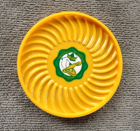 orig. 1960's University of OREGON DUCKS **Drink Coaster** with DUCK MASCOT Cover