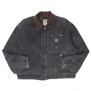 Vintage Carhartt J97 XL Black Blanket Lined Detroit Jacket Men's Regular - Picture 1 of 13