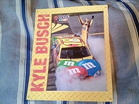 2011 KYLE BUSCH #18 M&M NASCAR POSTCARD Cover