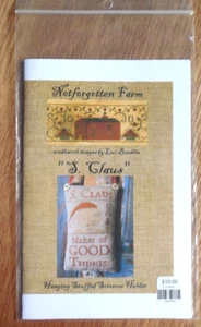NEU Notforgotten Farm Kreuzstich Muster Tabelle "S. Claus" Scherenhalter - Bild 1 von 3