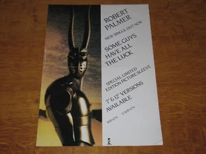 ROBERT PALMER - SOME GUYS HAVE ALL THE LUCK -1982 UK ISLAND RECORDS PROMO POSTER - Bild 1 von 2
