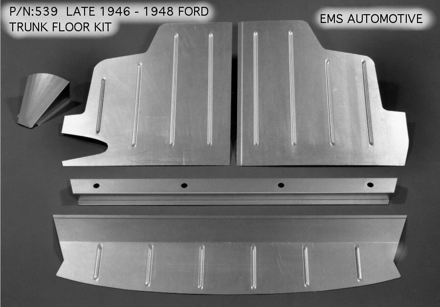 LATE 1946 , 1947,1948 FORD & MERCURY TRUNK FLOOR KIT #539. EMS AUTO — 第 1/1 张图片