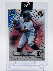 2023 Topps Pristine MIGUEL CABRERA /15 rifrattore incassato ROSA INCONTAMINATO #193 - Foto 1 di 2