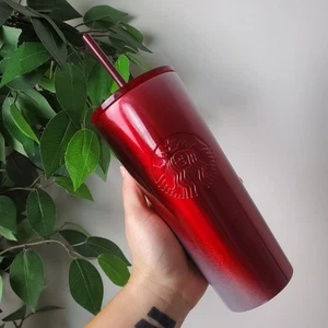 ❤️NEU🤍 Starbucks Red Ombre Christmas Holiday Edelstahl Tumbler 2022 - Bild 1 von 7