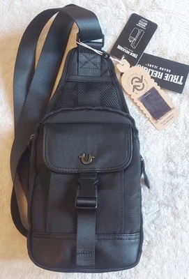 Bolso Bandolera True Religion Jeans en Estilo Negro TR104679 NUEVO CON ETIQUETAS Foto 1 de 4