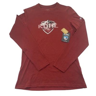 Рубашка мужская Kuhl горная графическая с длинным рукавом из органического хлопка кайенская небольшая для походов - Изображение 1 из 4